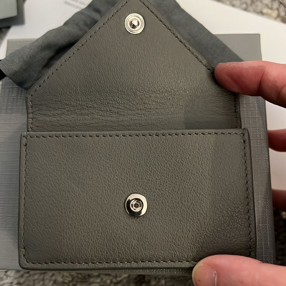 Balenciaga Papier Mini Wallet, dark steel grey, NEW IN BOX! - Picture 5 of 11